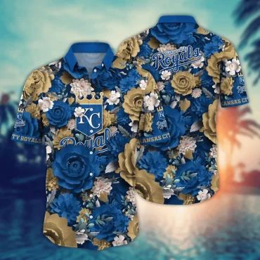 Kansas City Royals Floral Crown Hawaiian Shirt