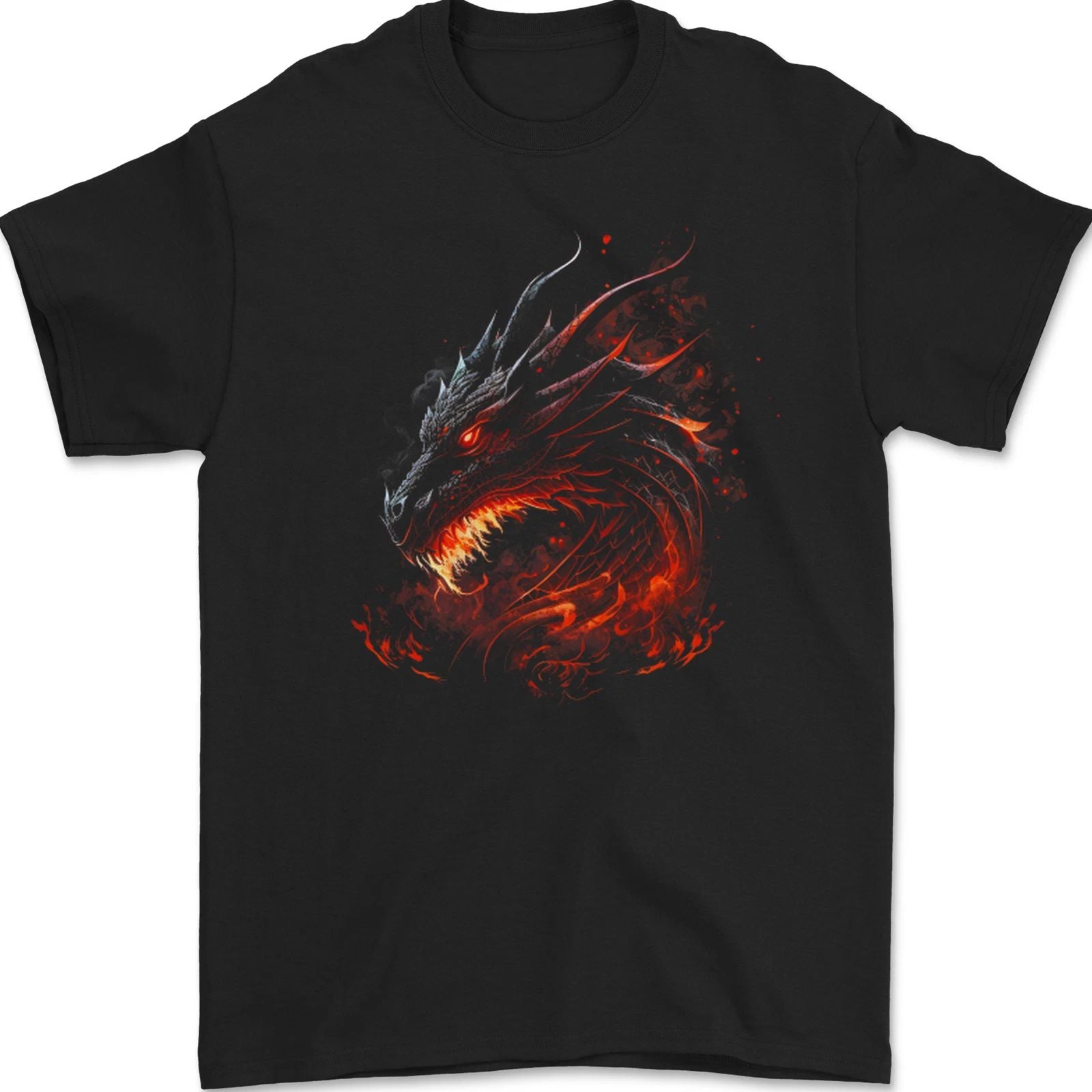 A Fierce Dragon Fantasy Art Mens T-Shirt 100% Cotton