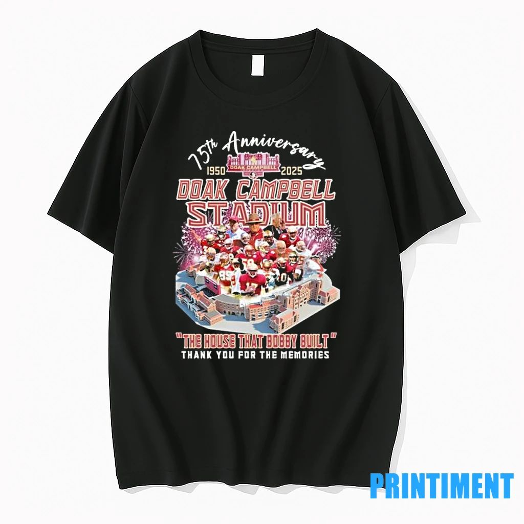Florida State Seminoles Doak Campbell Stadium 1950 2025 The House That Bobby Built Tshirts Sweater