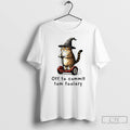 Classic Orange Cat Riding Segway Style Off To Commit Tom Foolery Halloween T Shirts