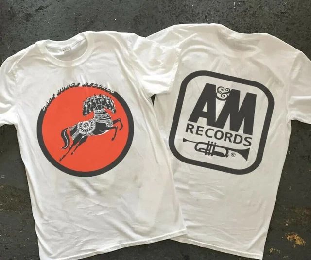 George Harrison 70's Dark Horse A&M Record Heavyweight Unisex T-shirt