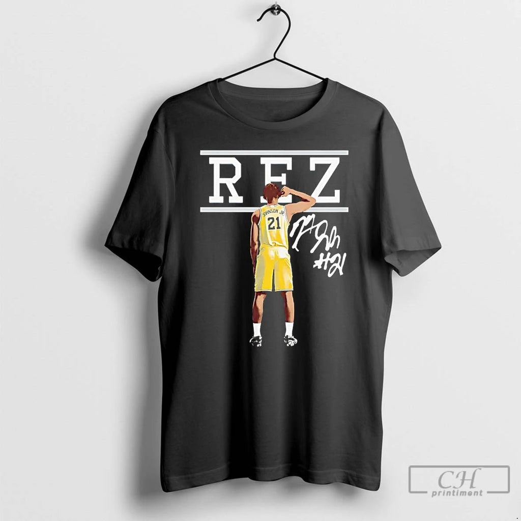 Classic Morez Johnson Jr Rez Signature Michigan Wolverines T Shirts