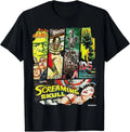Vintage Style Sci Fi Horror Movie Poster Collage Apparel T-Shirt