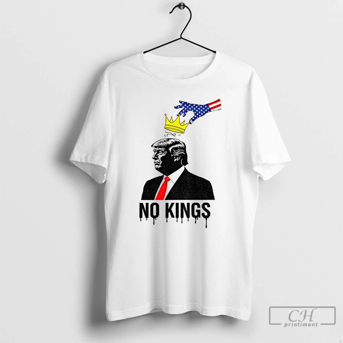 Classic Donald Trump No Kings Democracy America T Shirts