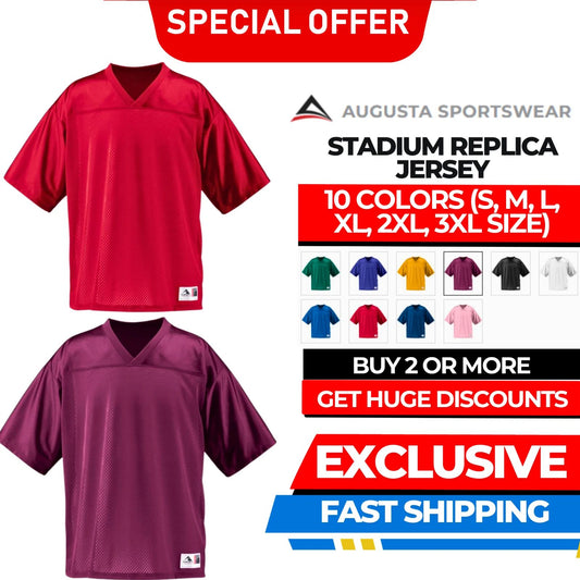 Augusta Sportswear 257 Men's 100% Polyester Stadium Replica Stylish Jersey