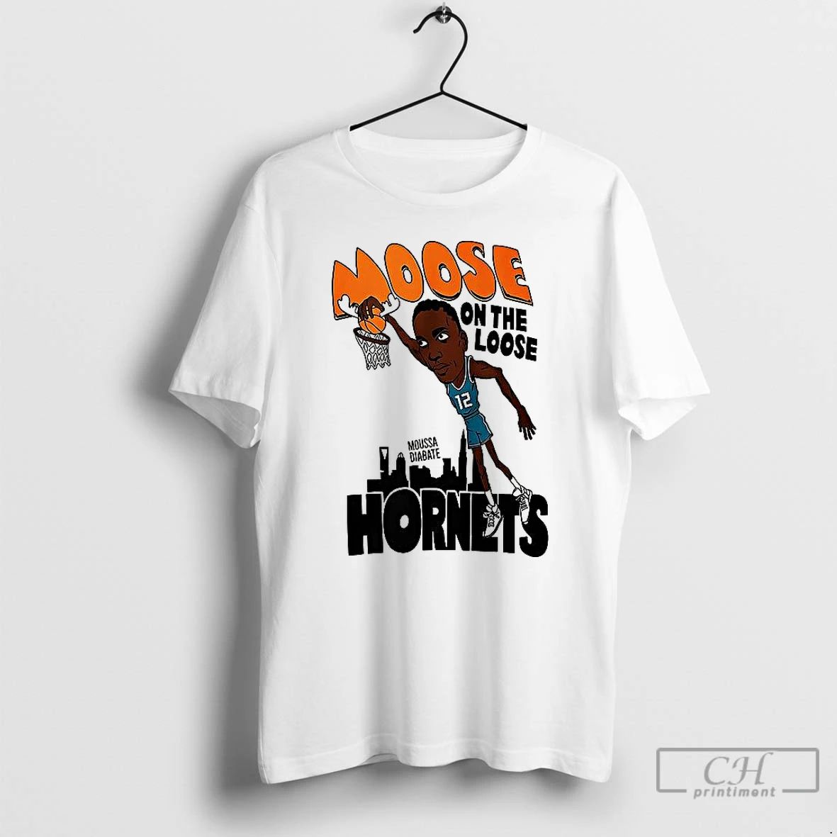Premium Moussa Diabate Moose On The Loose Hornets T Shirts
