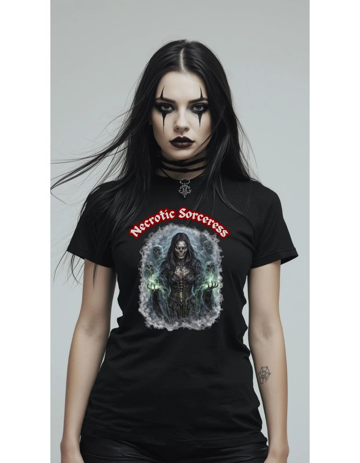 Necrotic Sorceress T-Shirt unisex - Dark Goth Aesthetic for origina Goth Girl