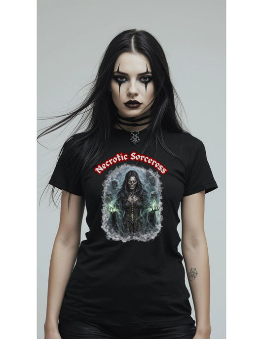 Necrotic Sorceress T-Shirt unisex - Dark Goth Aesthetic for origina Goth Girl