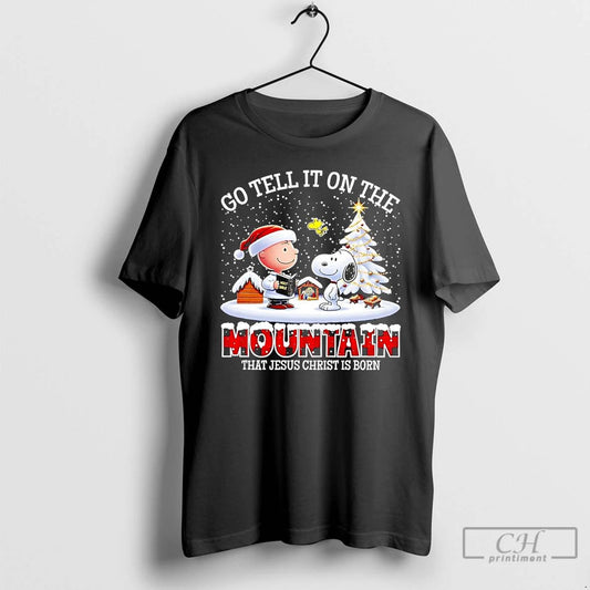 Classic Peanuts Go Tell It On The Mountain That Jesus Christ Is Born Christmas