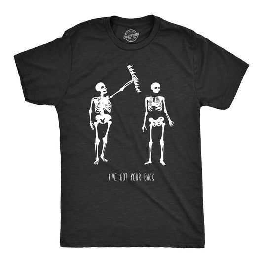 Mens Got Your Back Funny Halloween Skeleton Best Friend T shirt