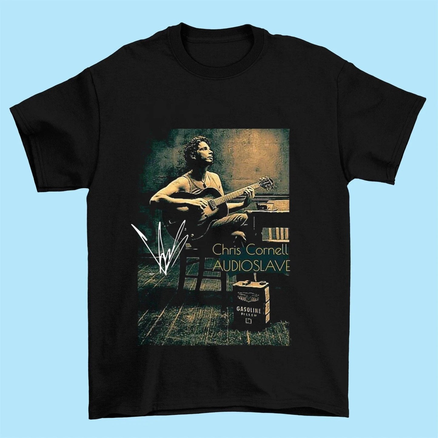 Singer CHRIS CORNELL Signature T Shirt Black Short Sleeve All Size S-5XL