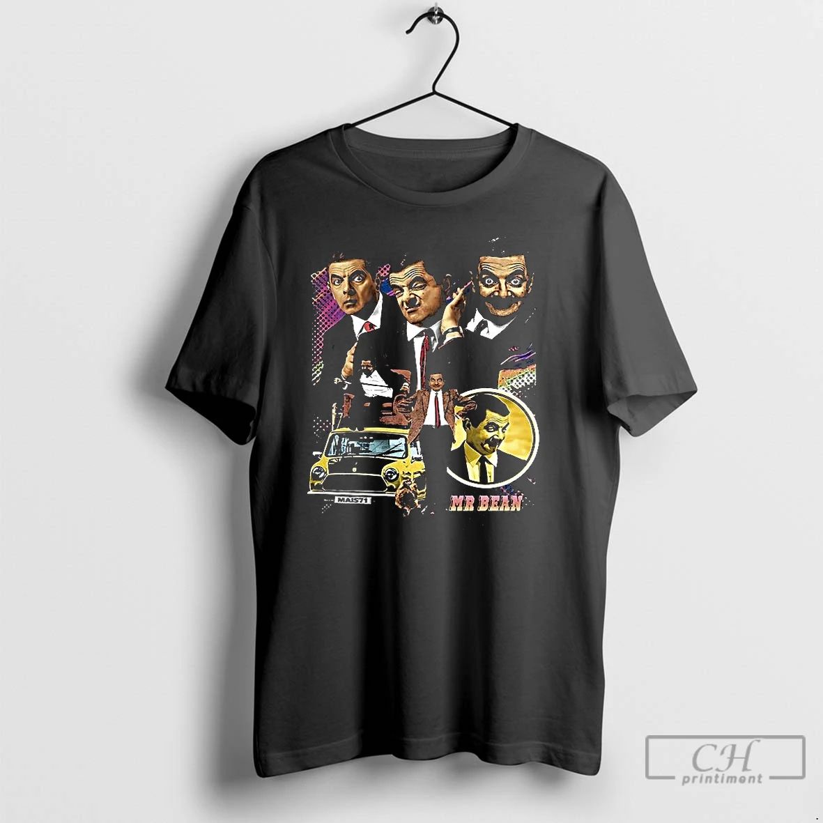 Classic Mr Bean Comedian Collage T Shirts