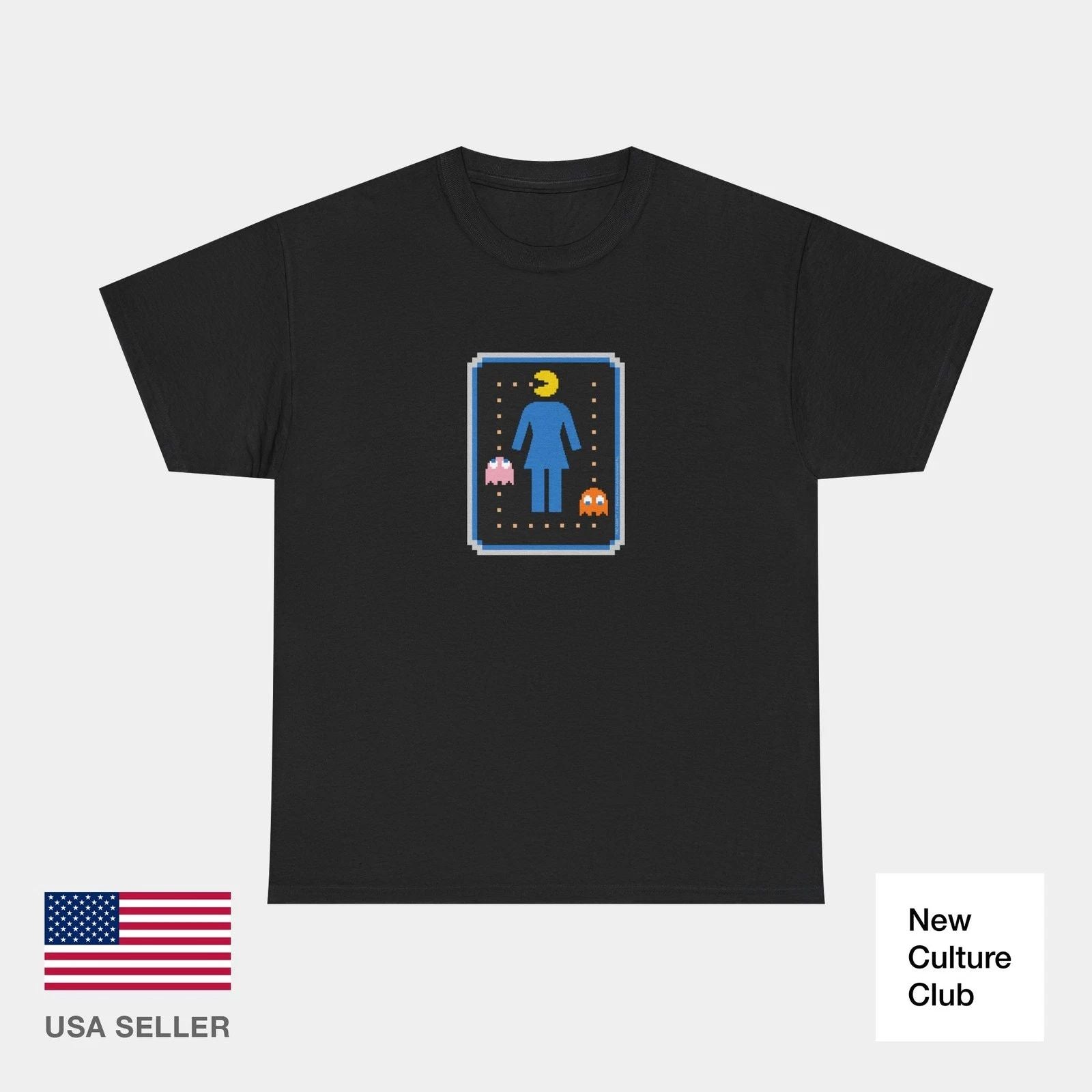 Girl X Pacman Game 90s 00s Koston Howard Skate Vintage Classic TShirt Print