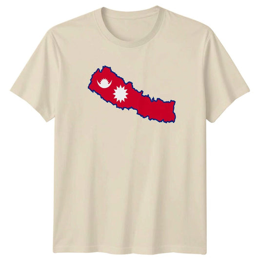 Nepal Map Flag T-Shirt Stylish Nepal Map Nepal Pride Great Birthday Gift