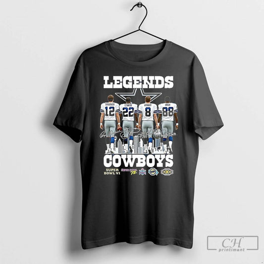 Premium Staubach Smith Aikman Irvin Dallas Cowboys Legends Signatures Ceramic Ceramic And Classic Dad Cap