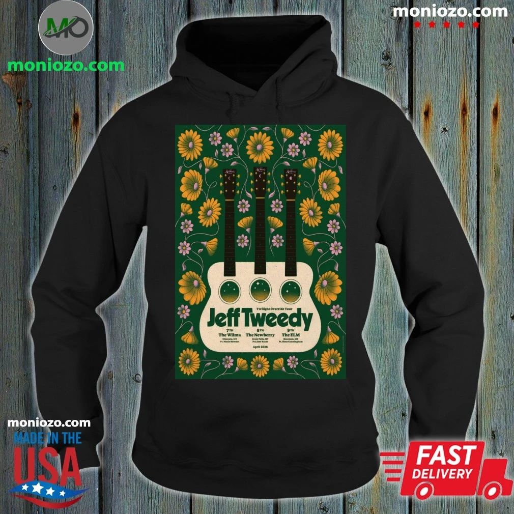 Jeff Tweedy With Wilco April 7-9 2026 Montana Shows Poster T-Shirt