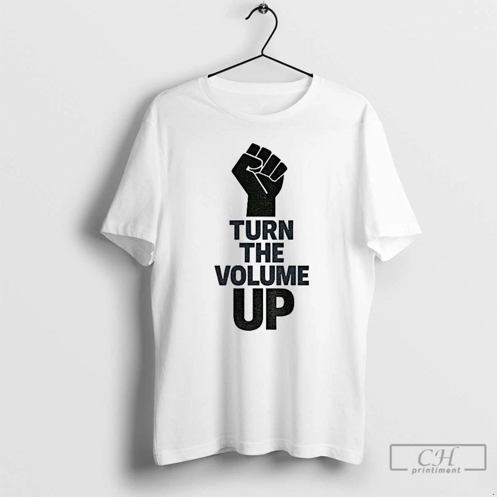 Premium Turn The Volume Up Zohran Mamdani Four Words Baby T Shirts
