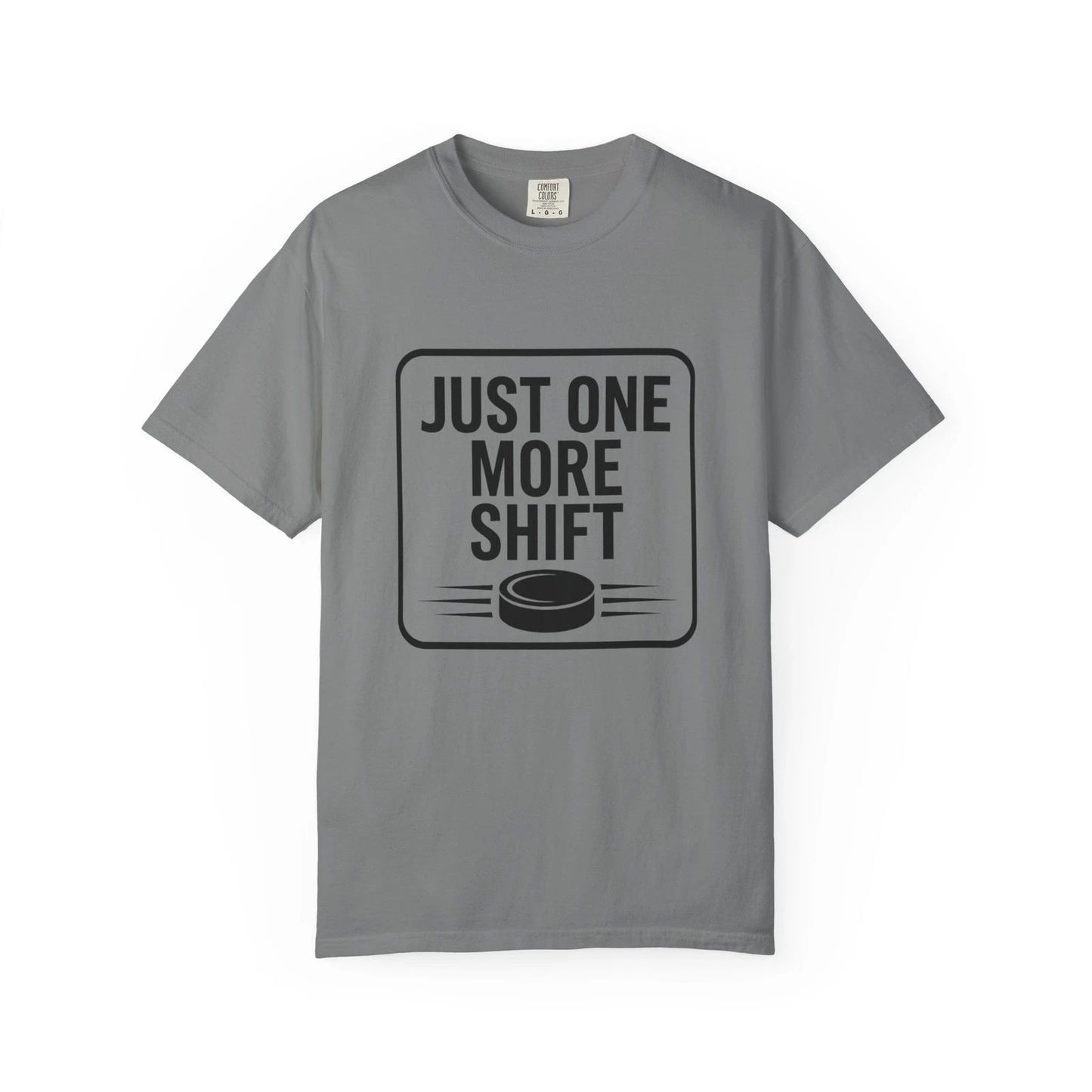 Funny Hockey Tee Just One More Shift Beer League Adult Tee Unisex Hockey