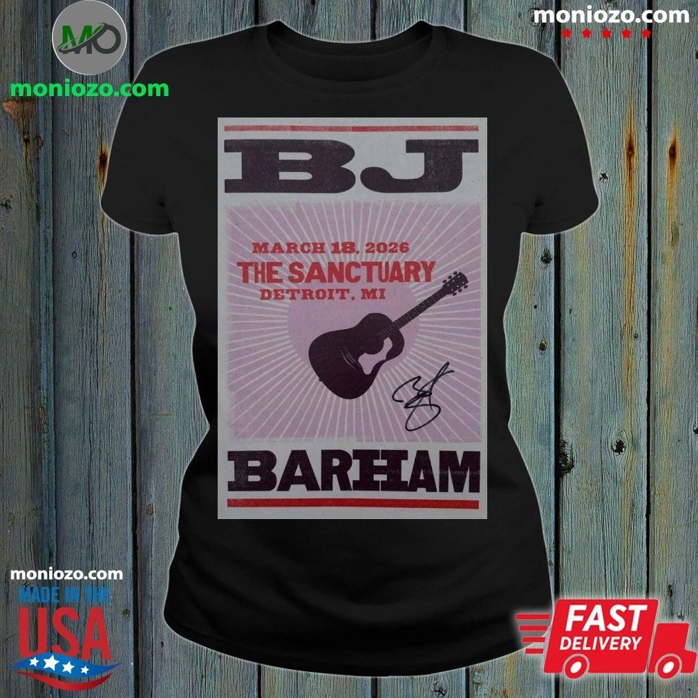 Original BJ Barham March 18 2026 Detroit, MI Poster Shirt