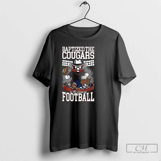 Premium Texas Tech Red Raiders Vs Byu Cougars Baptized The Cougars T Shirts