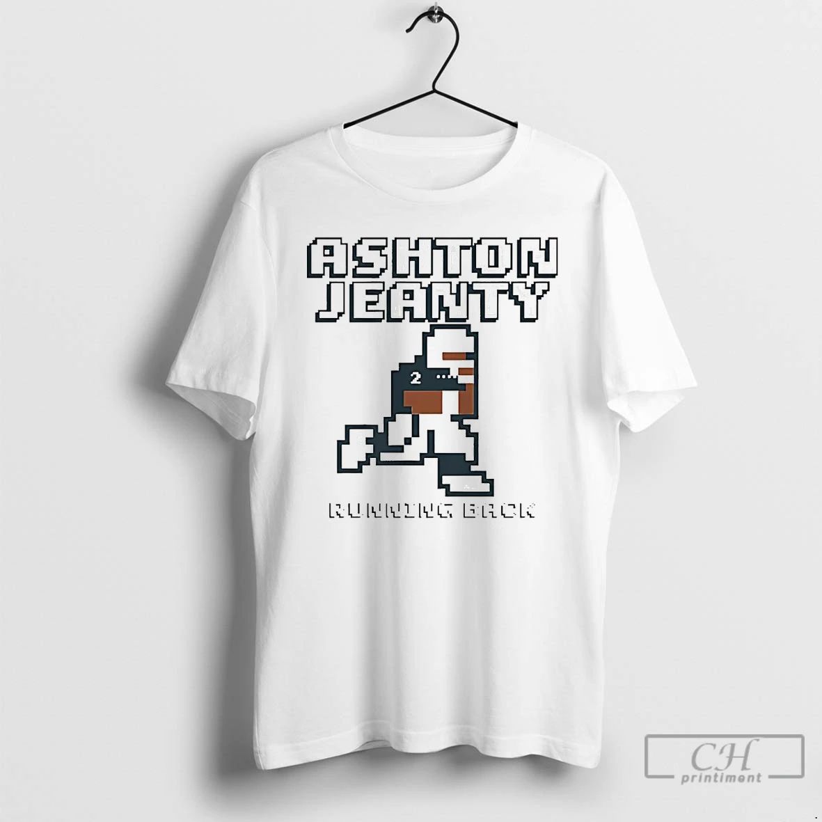 Classic Ashton Jeanty Running Back Pixel T Shirts