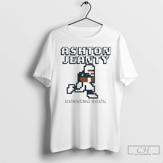 Classic Ashton Jeanty Running Back Pixel T Shirts
