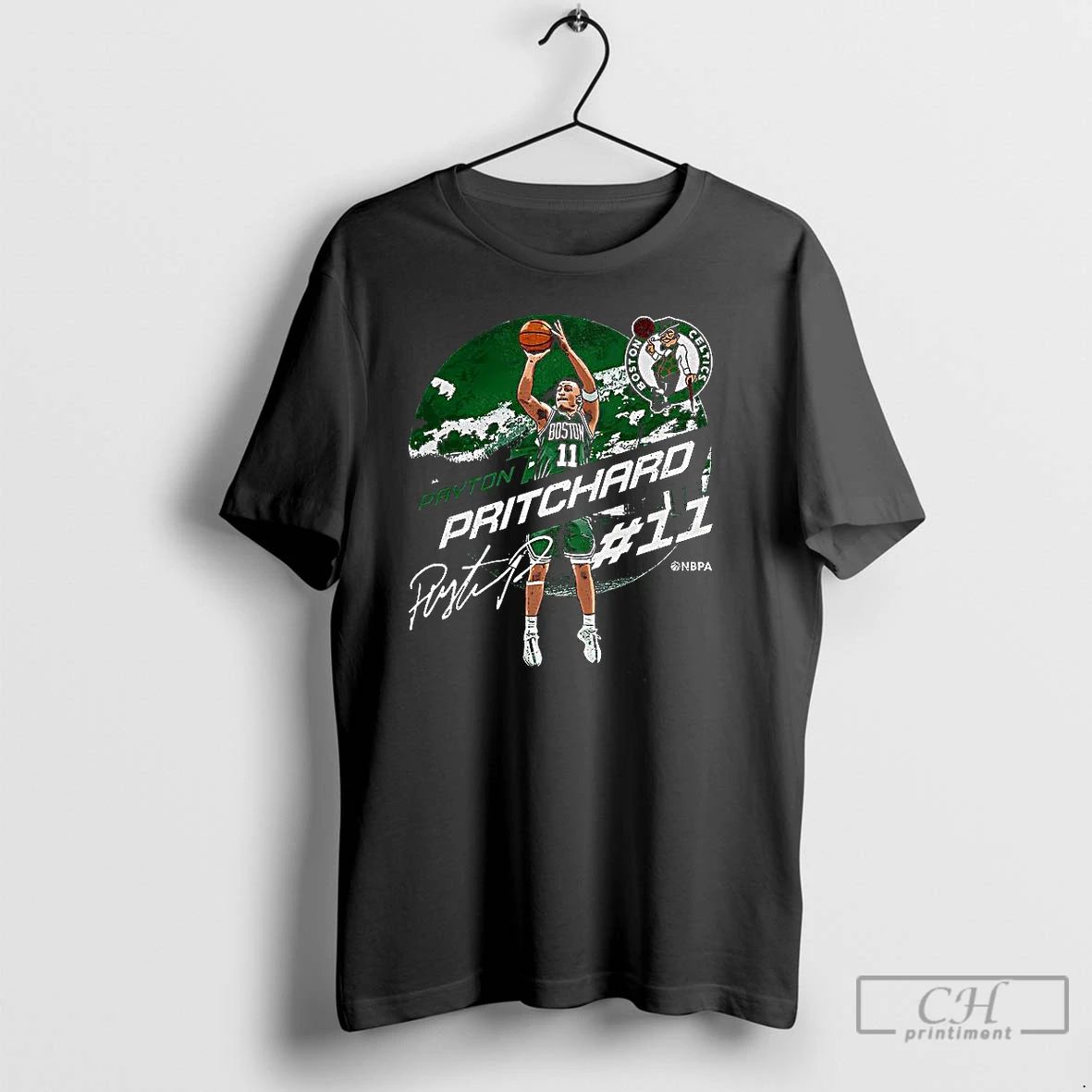 Classic Payton Pritchard Boston Celtics Nba 2025 Emblem Number 11 Signature T Shirts