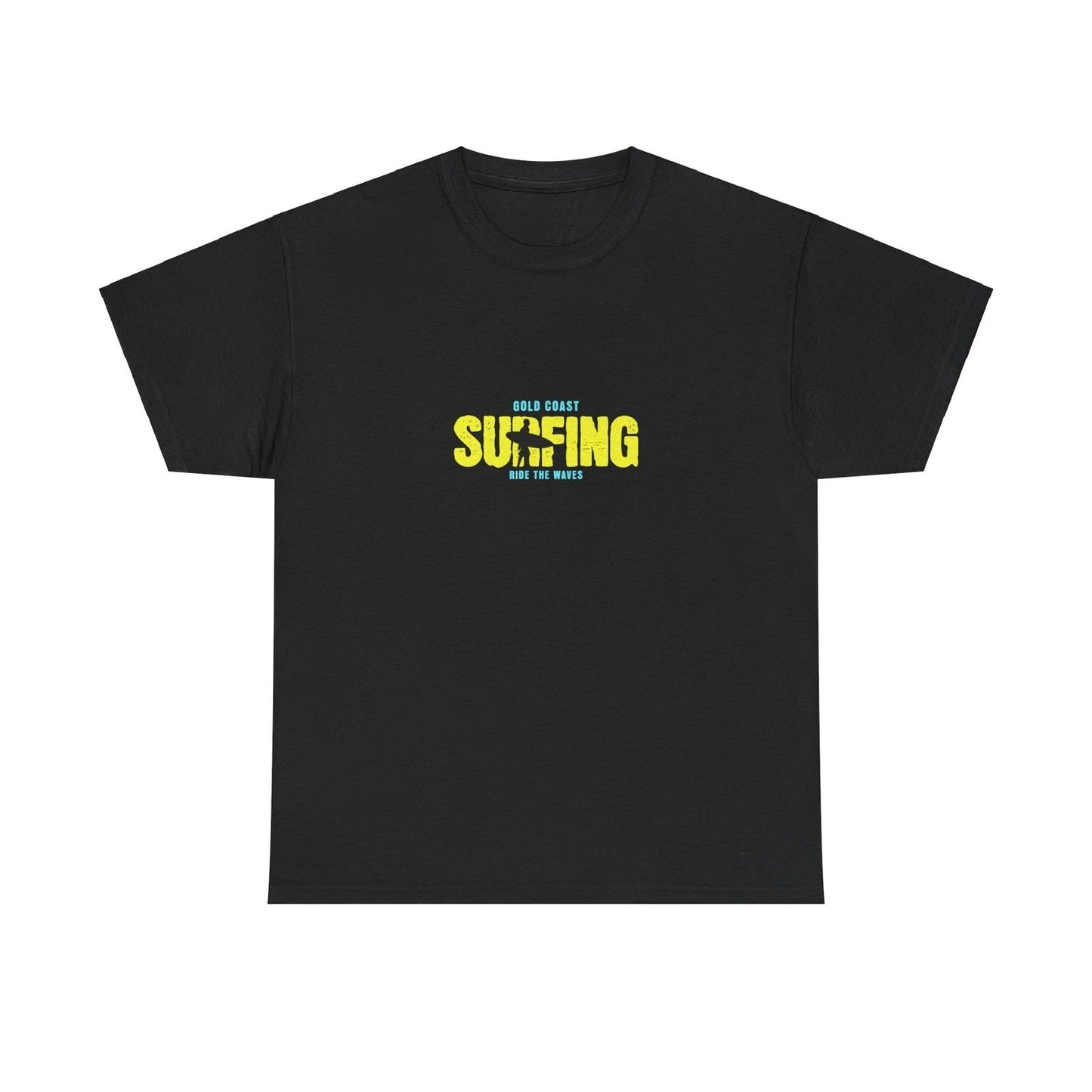 Surfing Vibes GOLD COAST AUSTRALIA Unisex Heavy Cotton Tee, Surfer Gift