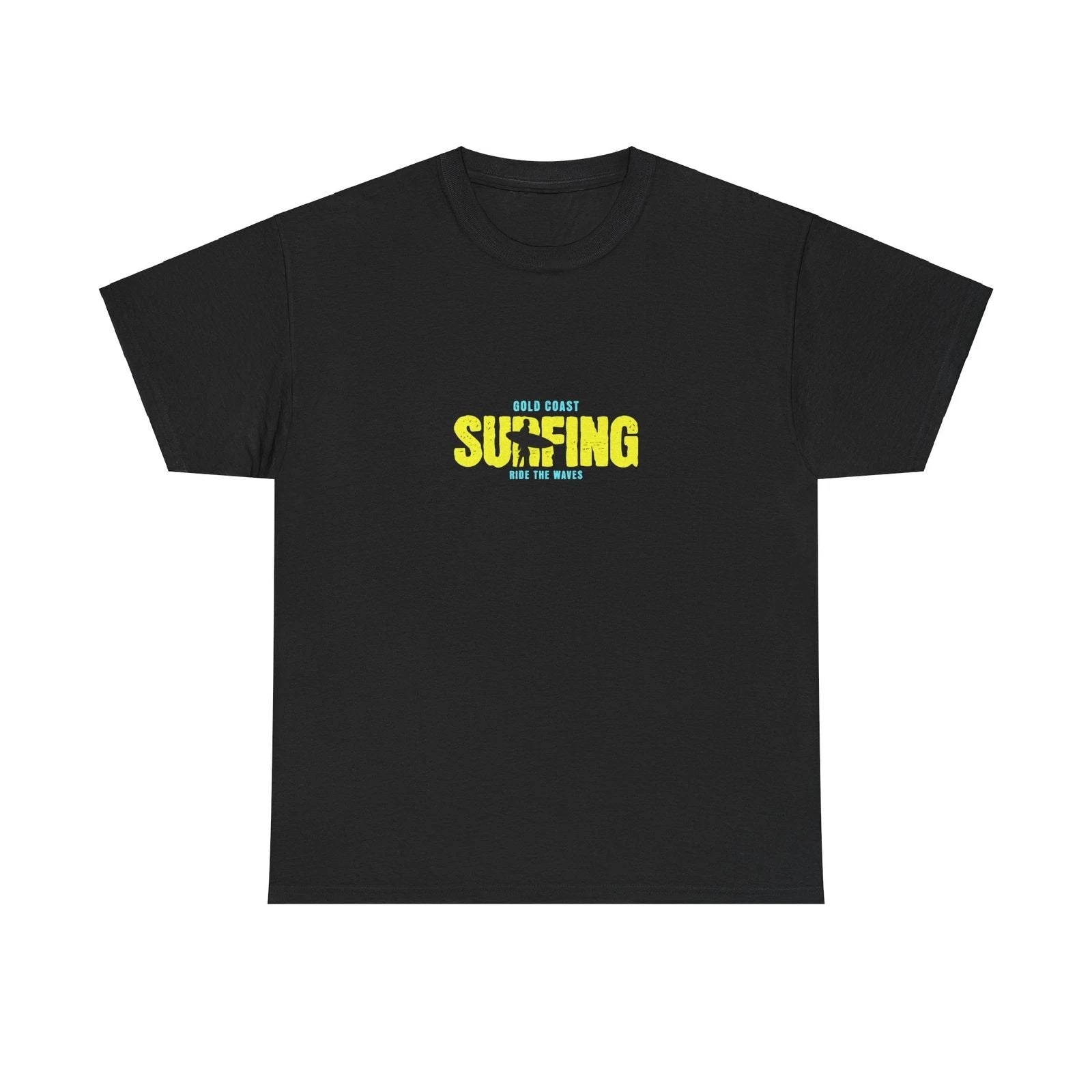 Surfing Vibes GOLD COAST AUSTRALIA Unisex Heavy Cotton Tee, Surfer Gift