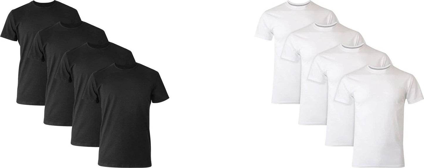 Hanes Ultimate Men's FreshIQ Slim Fit Crew T-Shirt (4 Pack)