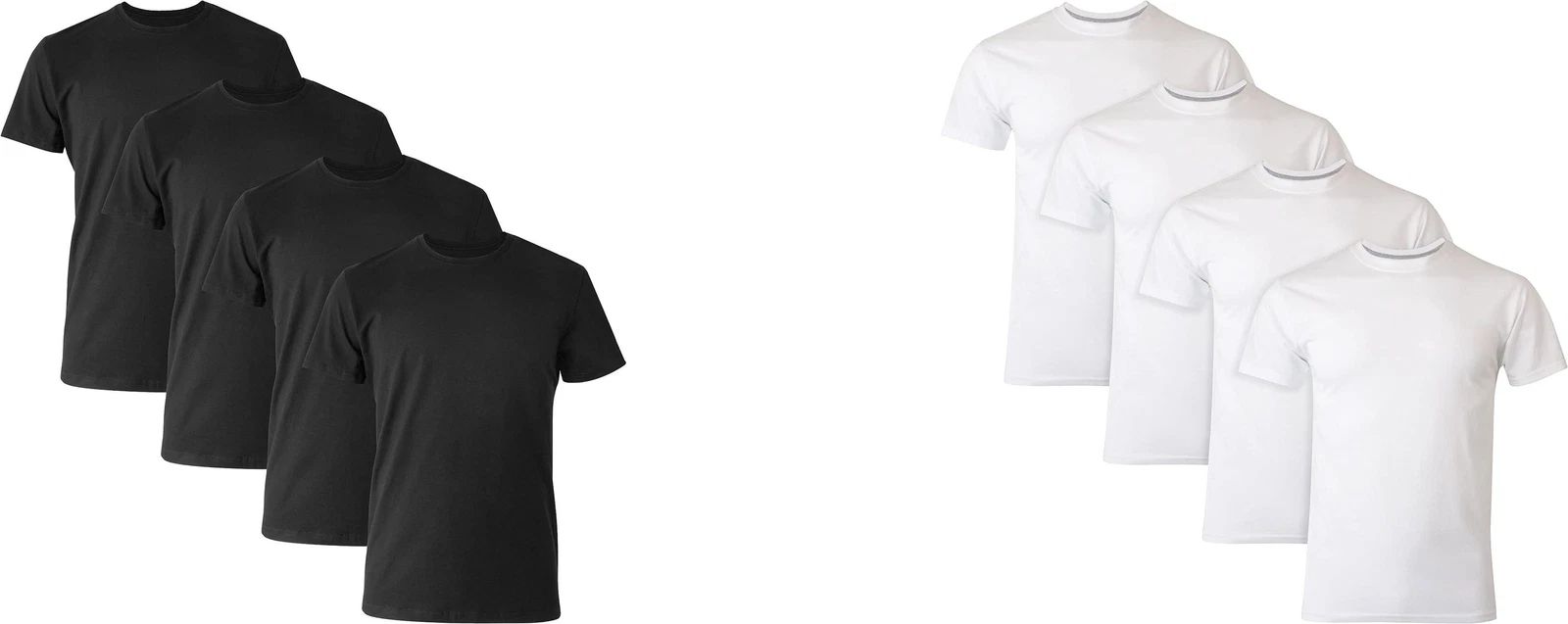 Hanes Ultimate Men's FreshIQ Slim Fit Crew T-Shirt (4 Pack)