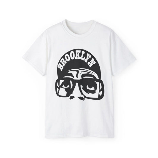 Brooklyn Face Graphic Tee | Retro Glasses Streetwear