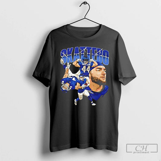 Classic Cam Skattebo New York Giants Football Collage Graphic T Shirts