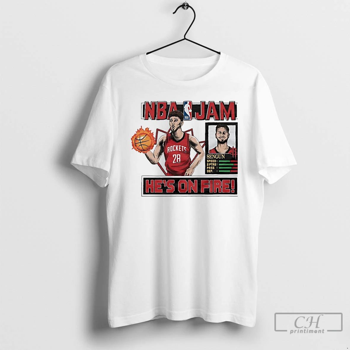 Classic Alperen Sengun Hes On Fire Nba Jam Rockets T Shirts