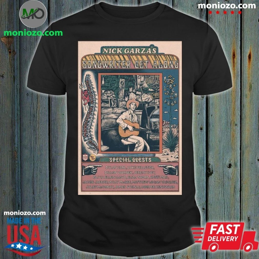 Original Mar 14 2026 Nick Garza’s Concert Poster Shirt