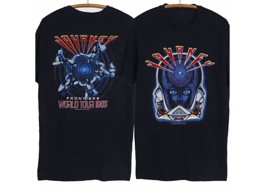 1983 Journey Frontiers Tour Concert Rock Music T Shirt Gift For Birthday Holiday