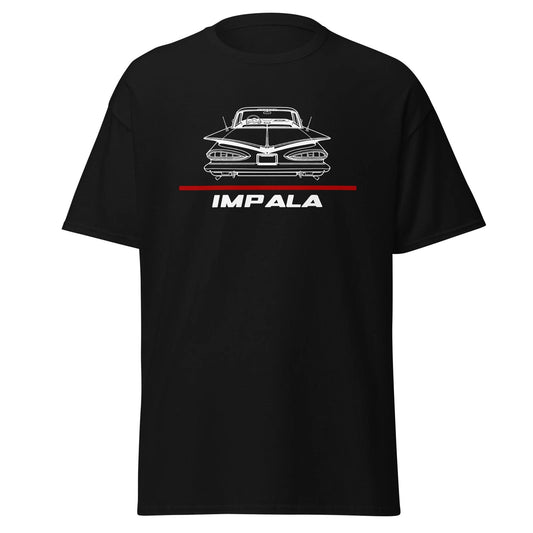 Premium T-Shirt For Chevrolet Impala 1959 Classic Car Enthusiast Birthday Gift