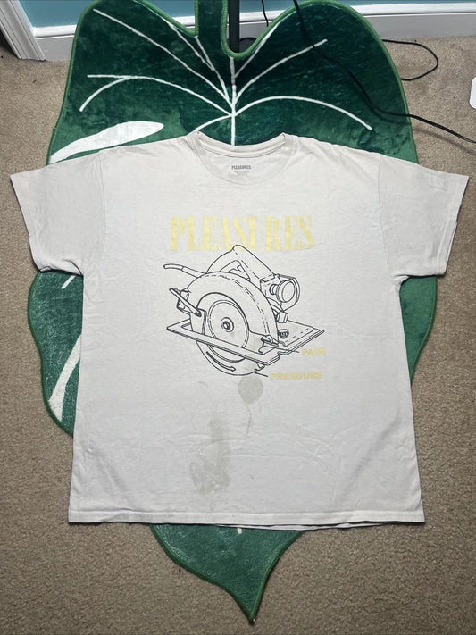 Pleasure’s Mens XL Tshirt Street Wear Double Sided Graphic Print Y2K Funny 2000s