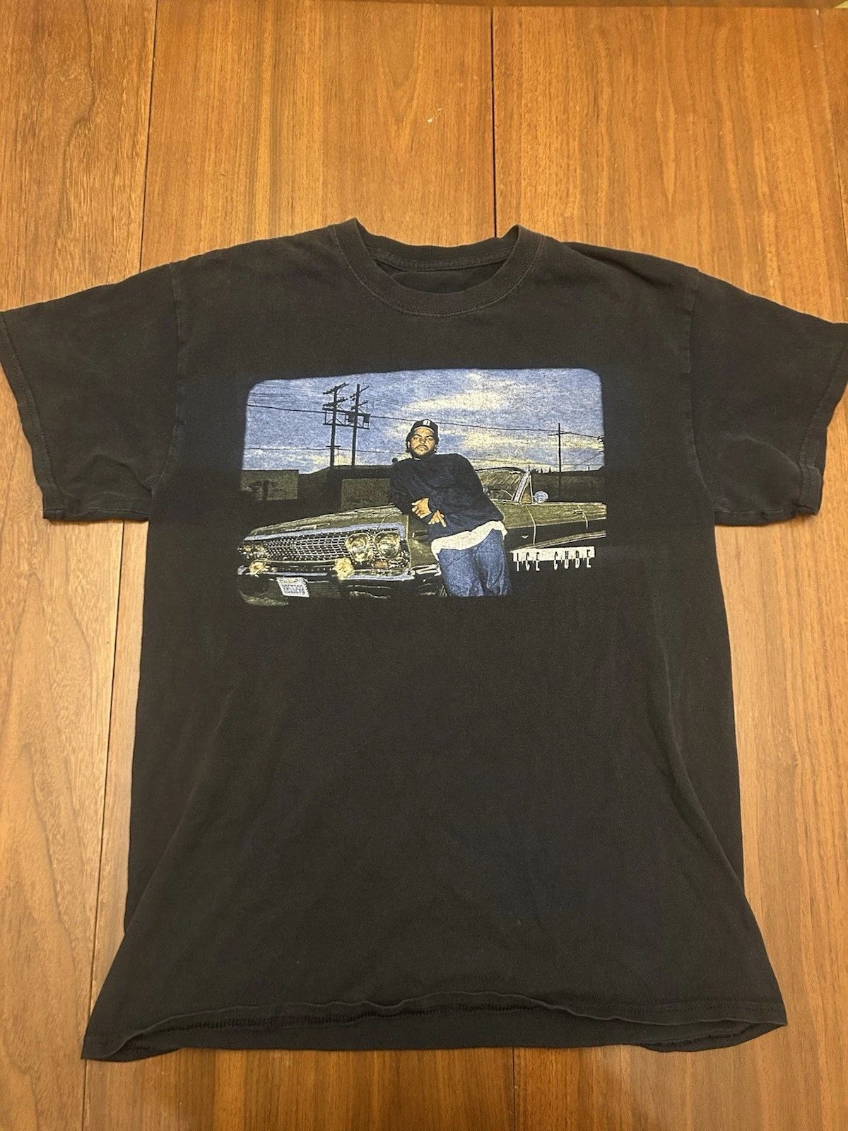 JMS Surf Men's Black Car Graphic Print T-Shirt Size L Cotton Jersey Short Sleeve