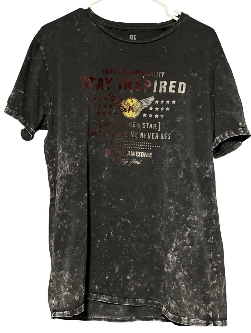 Lawman Pg3 Burnout Acid Wash Shirt Men’s Size XL Be The Star Rock Grunge