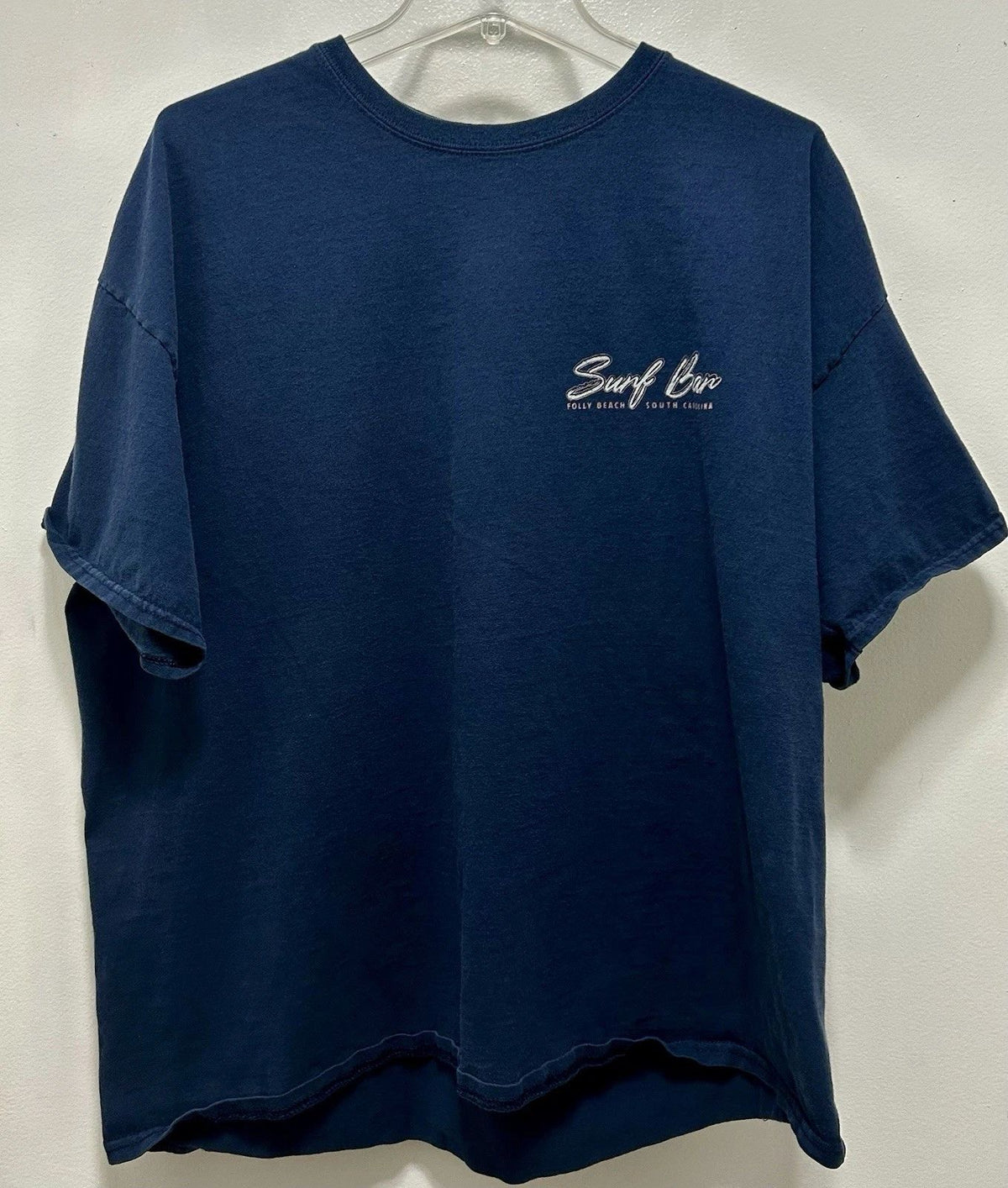 Dive Bar Shirt Club Surf Bar Folly Beach Navy Cotton Men's XXL T-Shirt