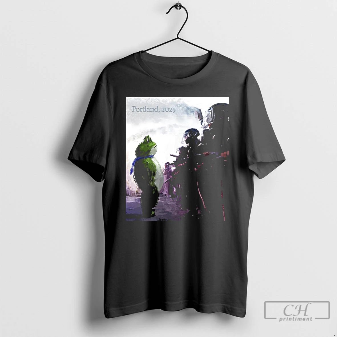 Classic Resist Portland 2025 Frog Protest Art T Shirts
