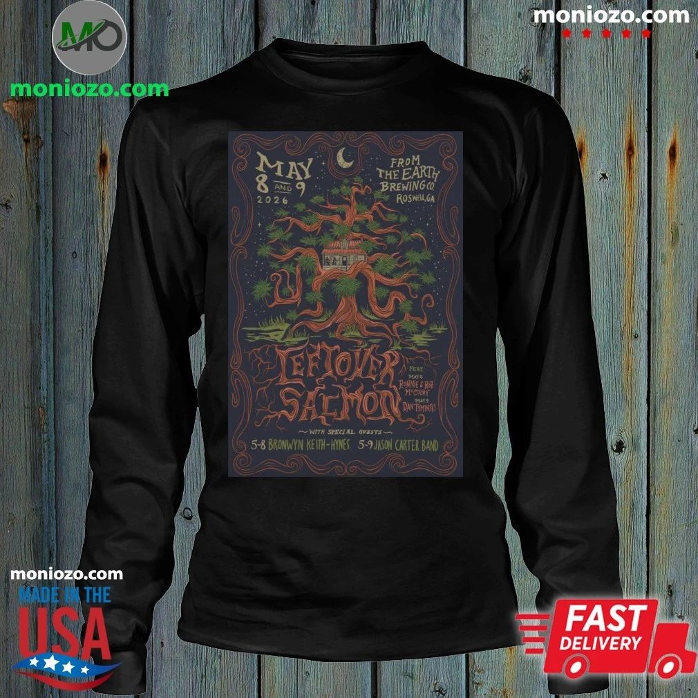 Leftover Salmon In Roswell GA On May 8-9 2026 Tour Poster Shirt