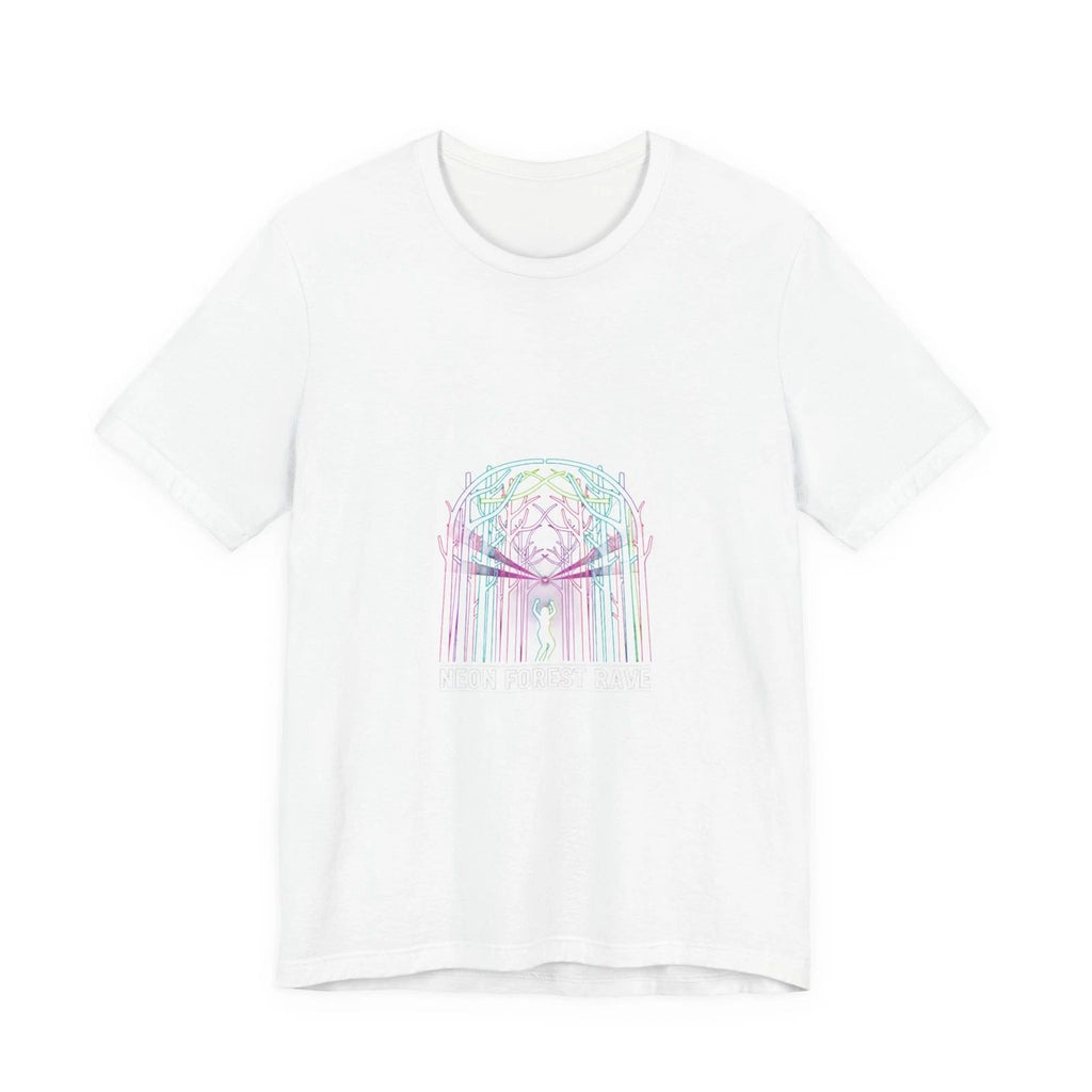 Neon Forest Glow Tee | psychedelic plant t-shirt, rave nature