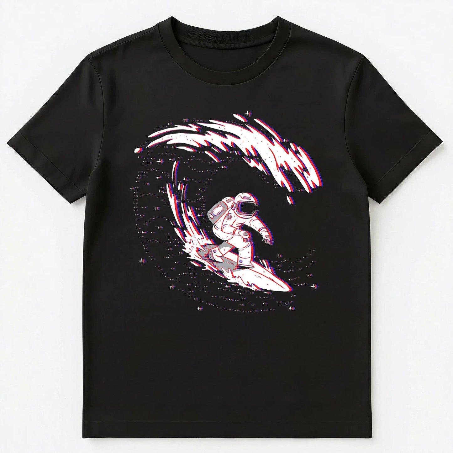Astronaut Surfing Space Unisex T-Shirt