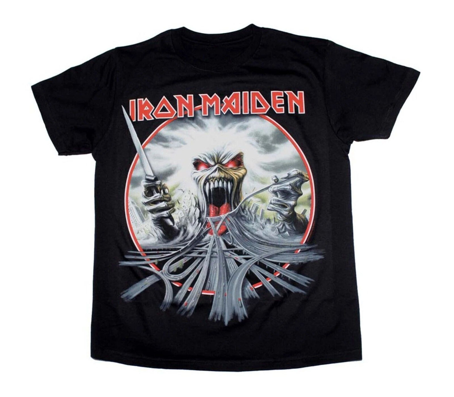 IRON MAIDEN cd lgo CALIFORNIA HIGHWAY Official SHIRT XXL 2X New trooper seventh