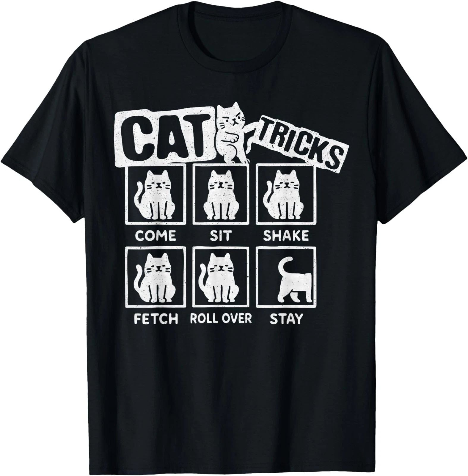 Cats Funny Cat Tricks, Kitties Lover T-Shirt , Adult Kid Tees,Unisex Tees