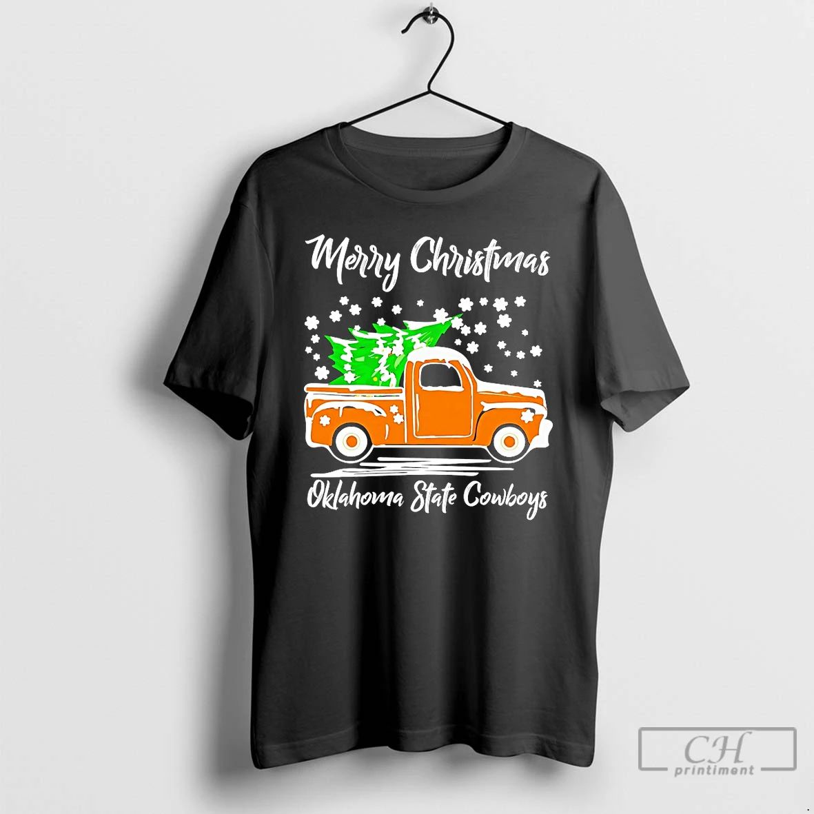 Classic Merry Christmas Oklahoma State Cowboys T Shirts