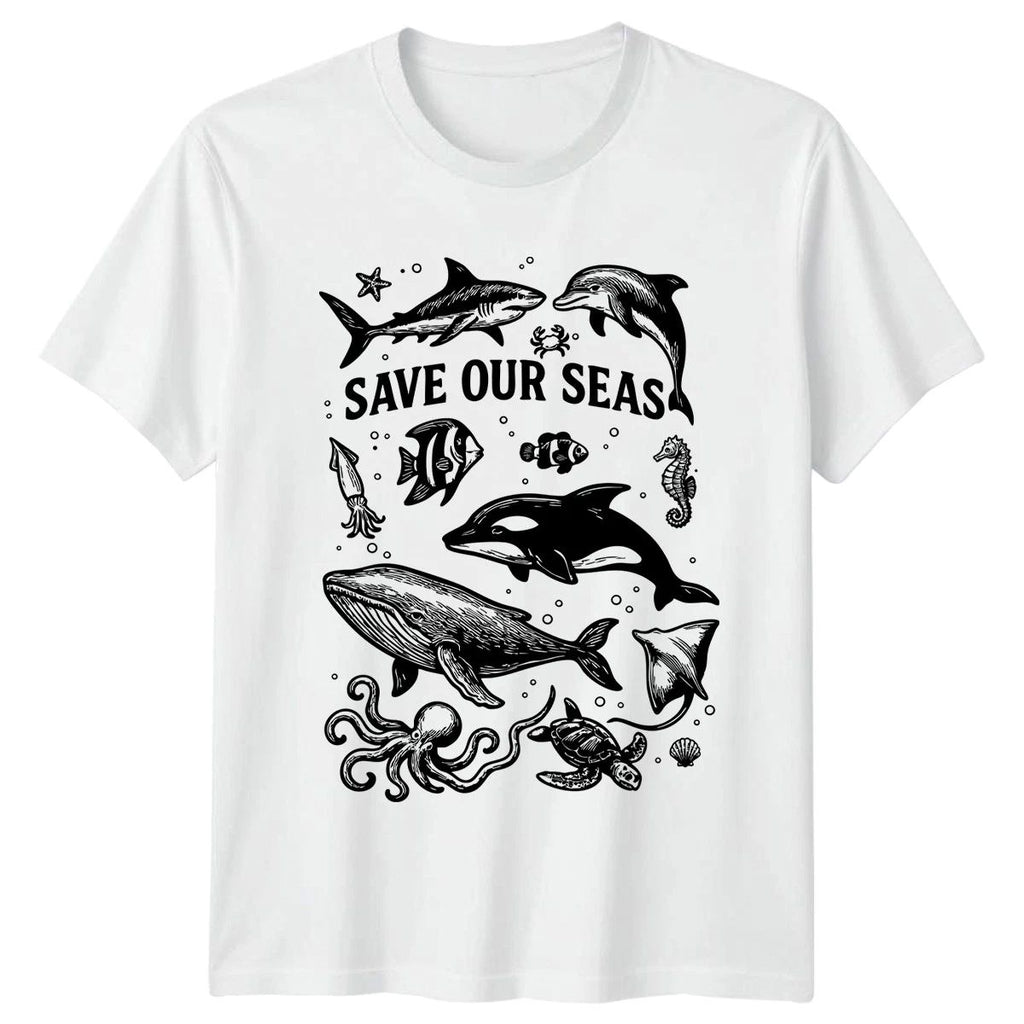 Save Our Seas T-Shirt Ocean Conservation Marine Wildlife Gift For Him And Her