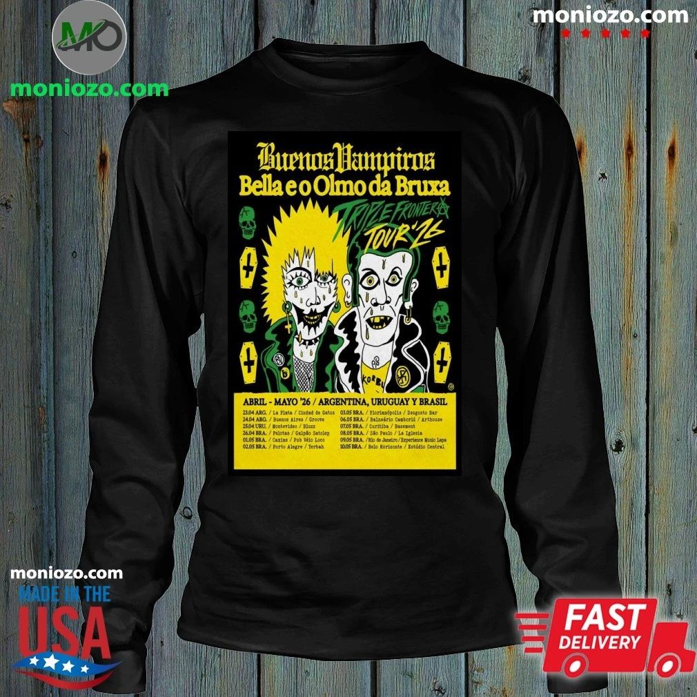 Buenos Vampiros April-May 2026 Tour Argentina, Uruguay And Brasil Poster Shirt